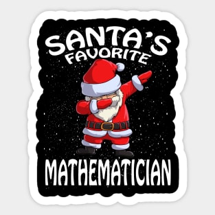 Santas Favorite Mathematician Christmas Sticker